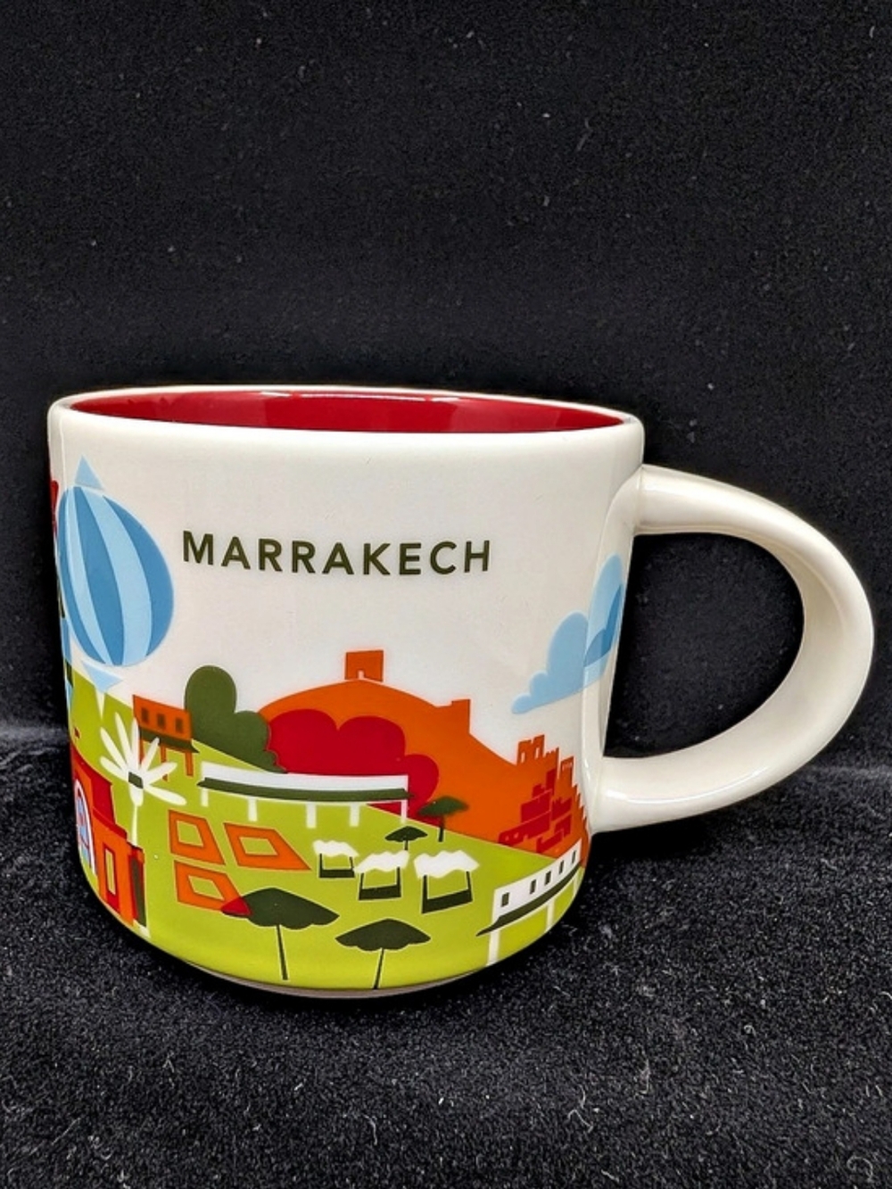 Starbucks Marrakech You Are Here Collection White w/Red Interior 2018 Morocco